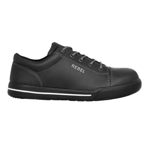 REBEL - Lo Top Black Safety Shoe